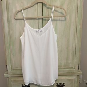 Hippie Rose White Tank Top M
